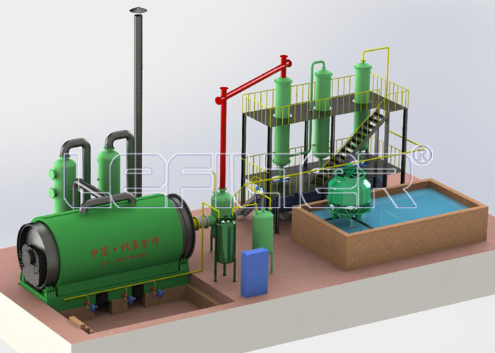 Waste tire processing equipment