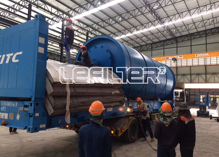 Used 10Ton Waste Tire Pyrolysis Plant